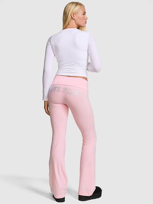All-Day Cotton&trade; Foldover Flare Leggings
