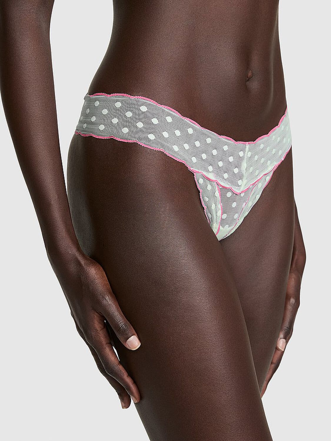 vs Pink PINK Wink&trade; Thong Panty Spray Blue 1 of 3 