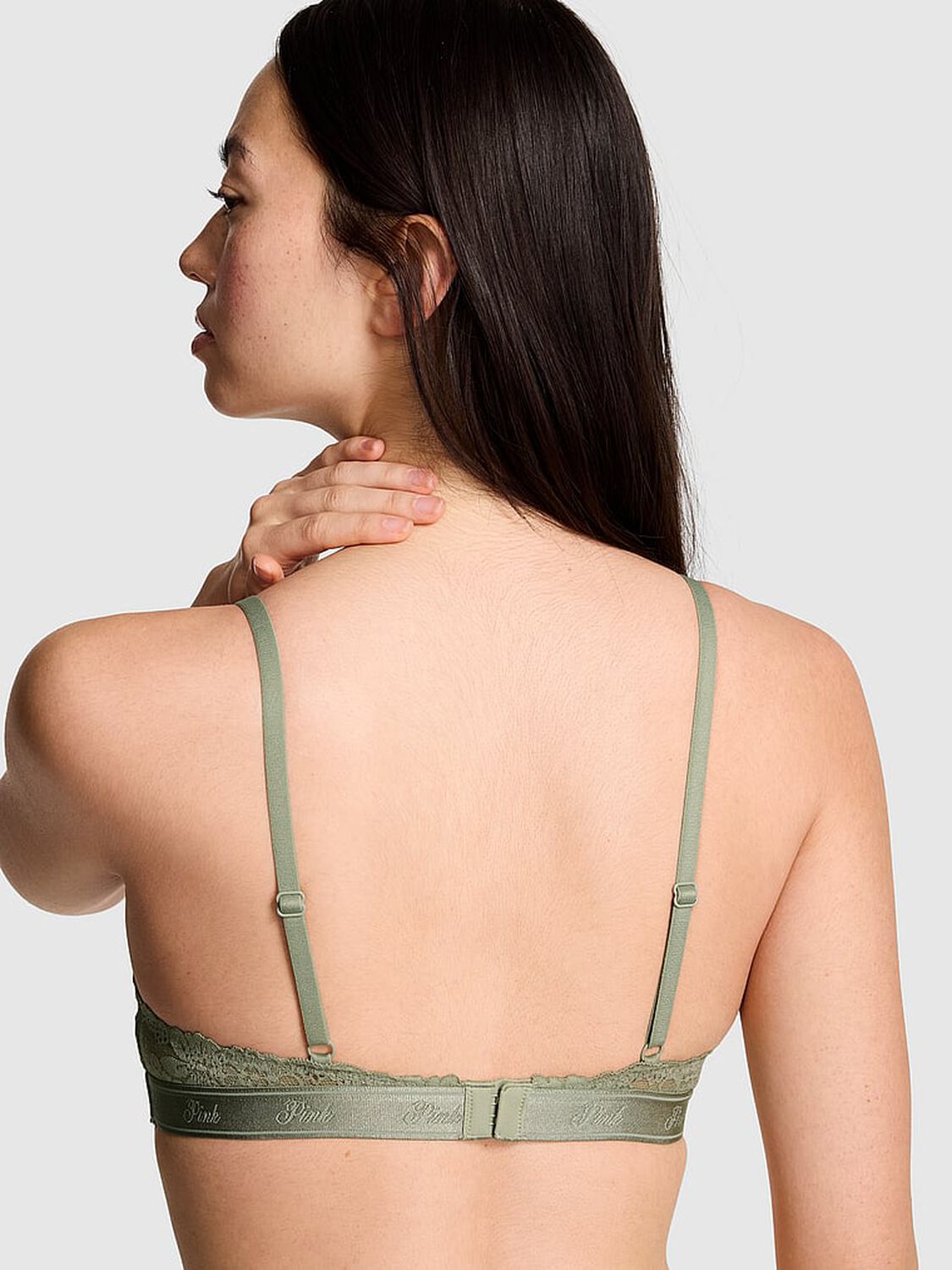 vs Pink Wink PINK Wink&trade; Lightly Lined Balconette Bra Slate Green 2 of 3 