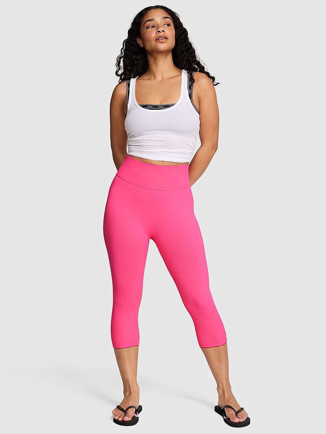 vs Pink AnyWear Capri Leggings 1 of 4 