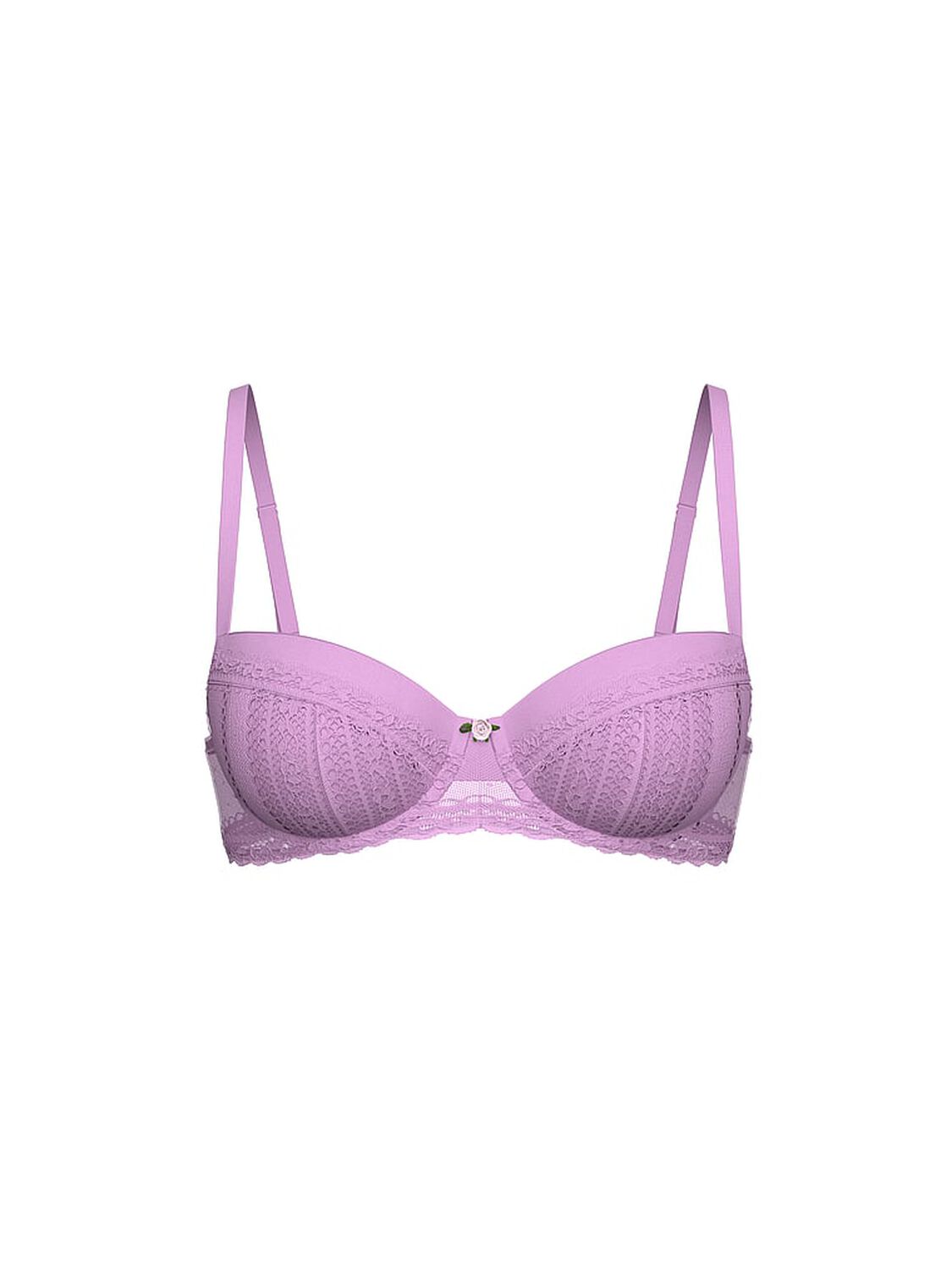 vs Pink Wink PINK Wink&trade; Lightly Lined Balconette Bra Light Lilac / Coconut White 3 of 4 