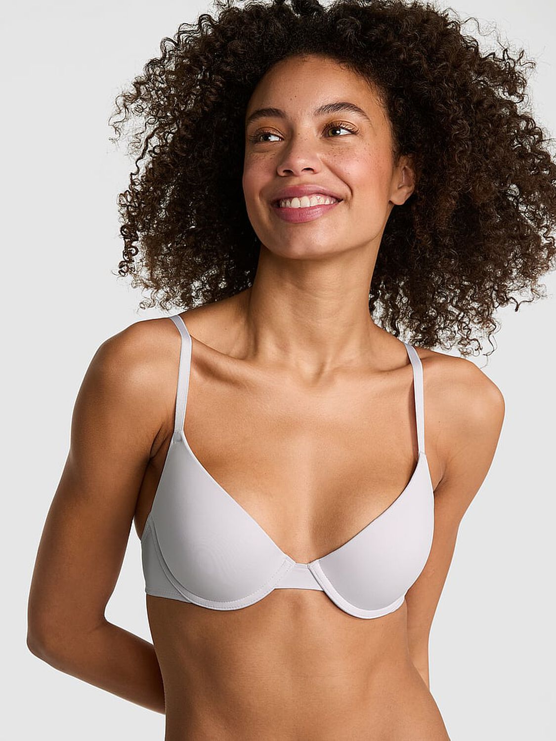 vs Pink Wear Everywhere Wear Everywhere Push-Up Bra Purple Whisper 1 of 3 