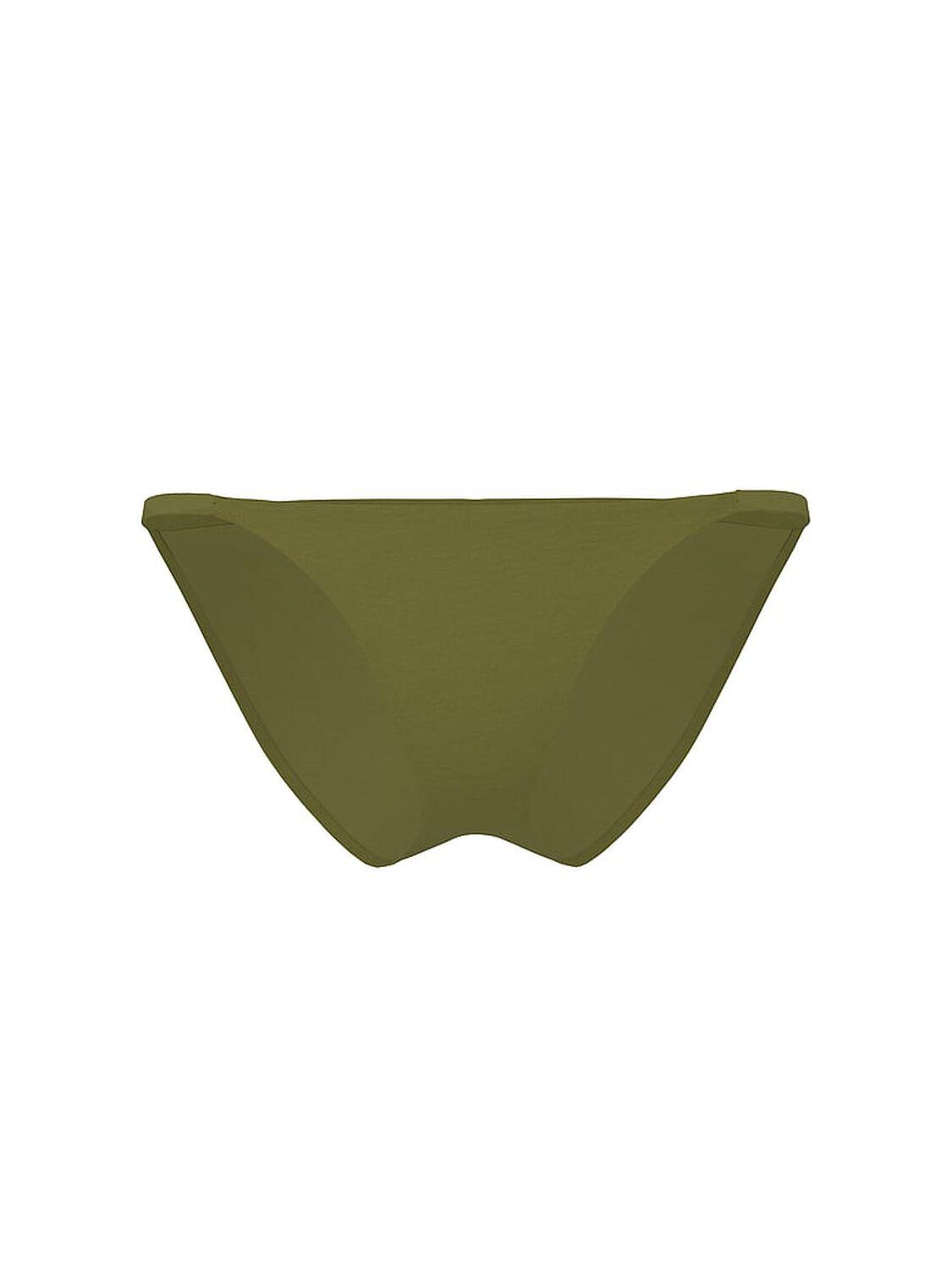 vs Pink Cotton String Bikini Panty Olive Shade 1 of 3 