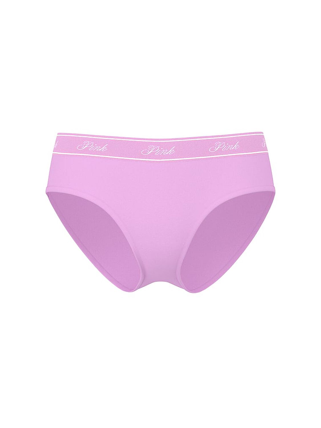 vs Pink Logo Cotton Hiphugger Panty Light Lilac "Pink" Floral 3 of 3 