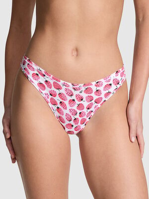 Cotton High-Leg Thong Panty