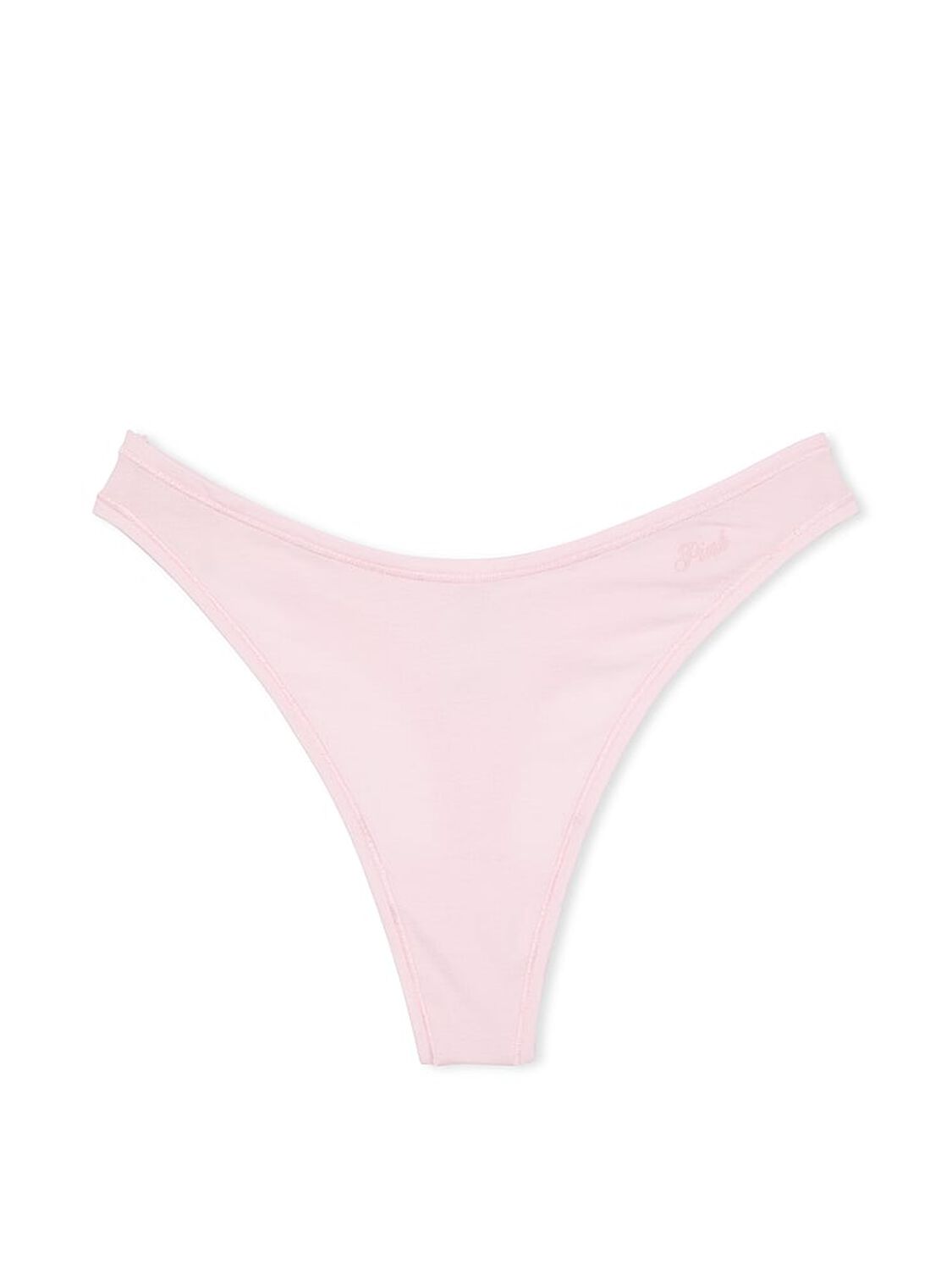 vs Pink Cotton High-Leg Thong Panty Pink Tulip 3 of 3 