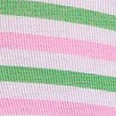 Cotton Dorm Boyshort Panty, White Pink Green Stripe Print, swatch