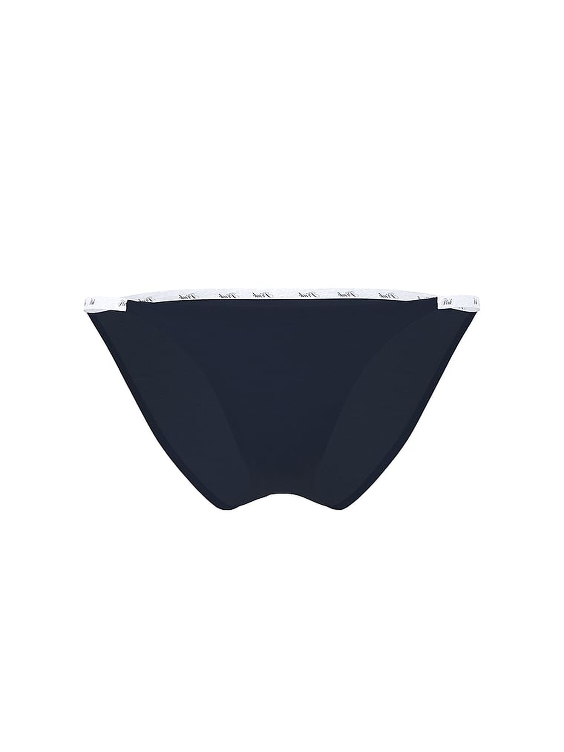 vs Pink Logo Cotton String Bikini Panty Noir Navy 3 of 3 