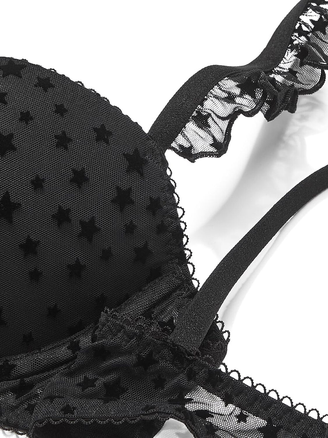 vs Pink Wink Wink Push-Up Balconette Bra Pure Black 4 of 4 