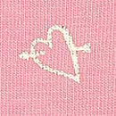 Cotton Boyshort Panty, Petal Pink Foil P Heart Print, swatch