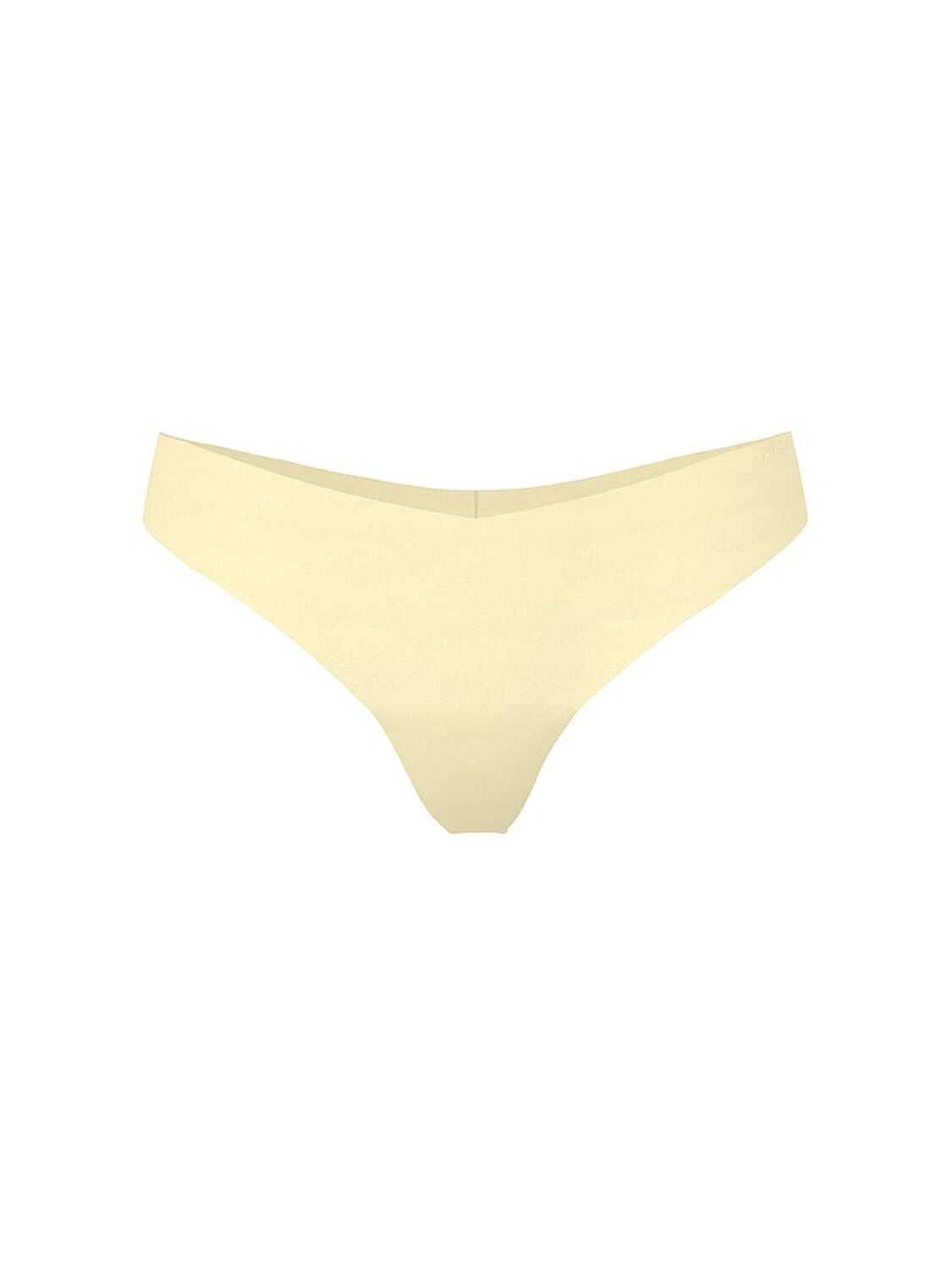 vs Pink No-Show Thong Panty Palest Yellow 3 of 3 