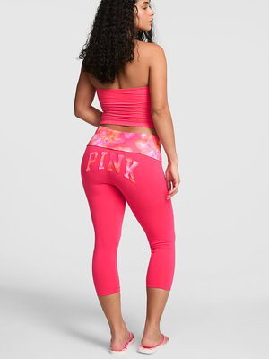 All-Day Cotton&trade; Foldover Capri Leggings