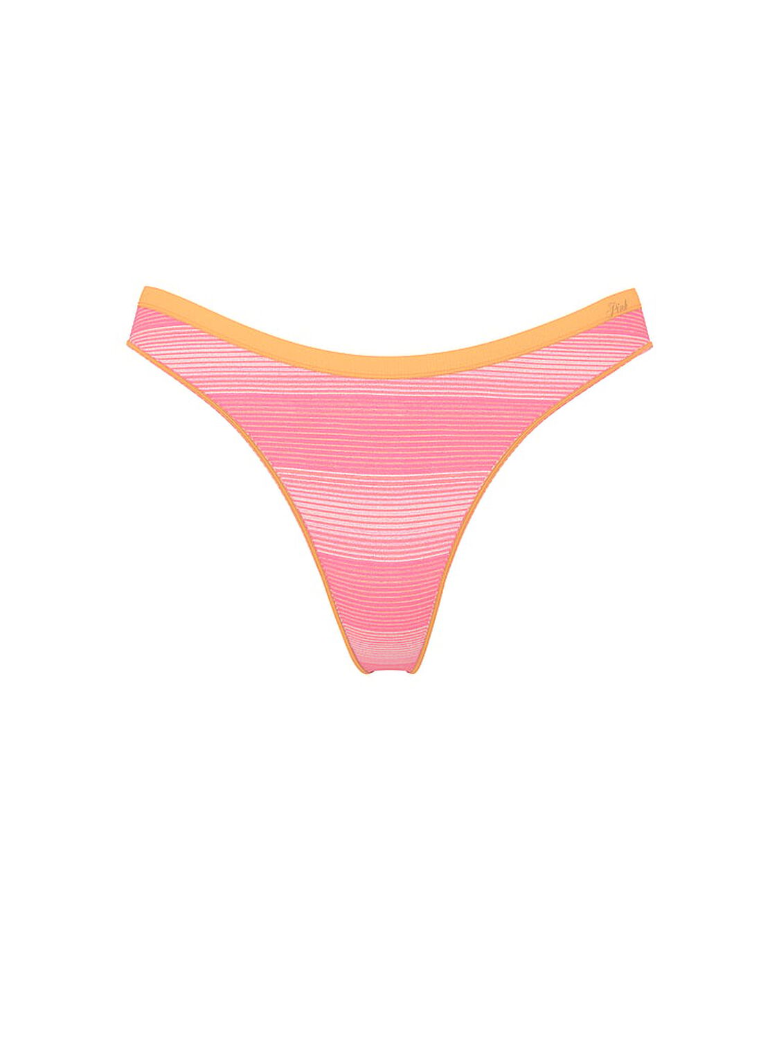 vs Pink Seamless Thong Panty Vitamin C Ombre Stripes 3 of 3 