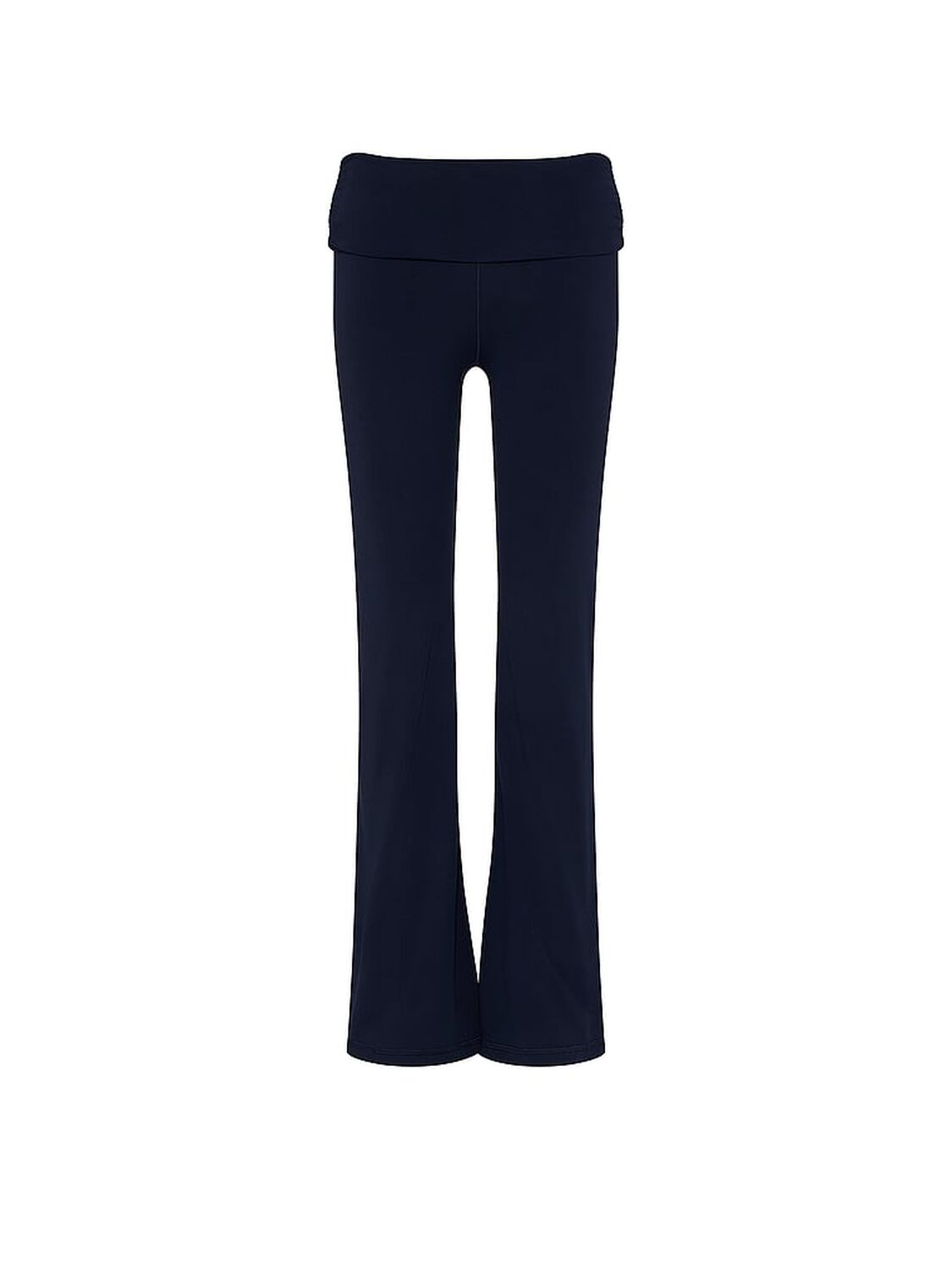 vs Pink PINK Relay&trade; Ruched Foldover Flare Leggings Noir Navy 3 of 4 