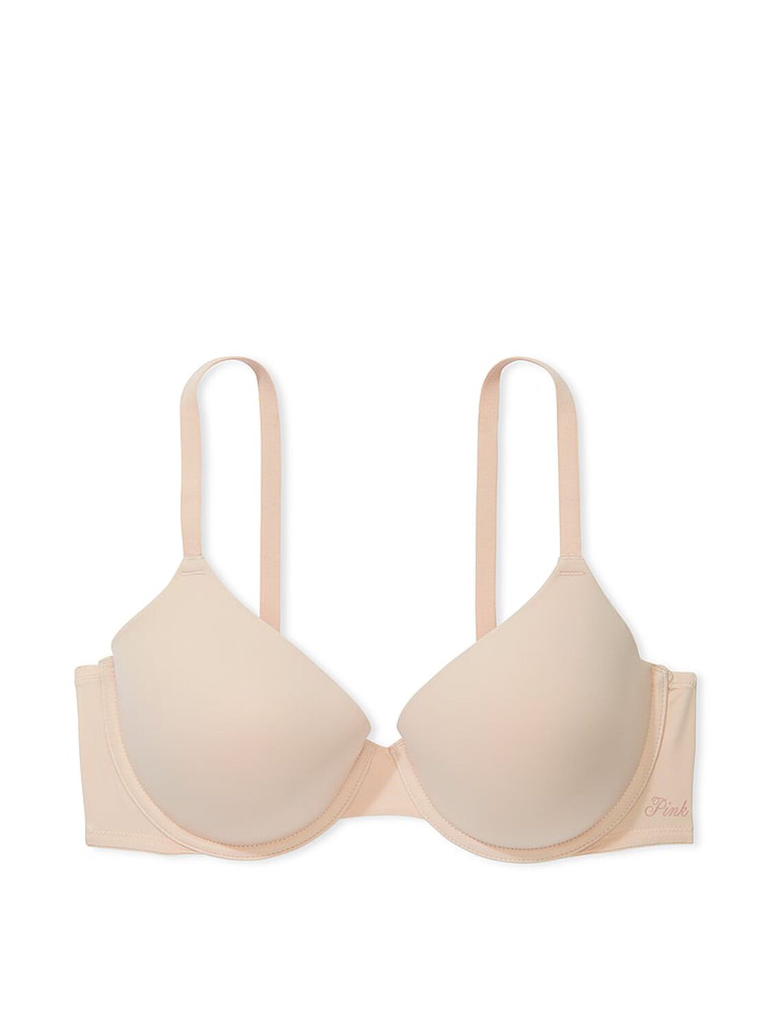 vs Pink Wear Everywhere Wear Everywhere Lightly Lined T-Shirt Bra Marzipan 3 of 3 