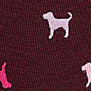 Logo Cotton High-Leg Thong Panty, Wild Rose Dog, swatch