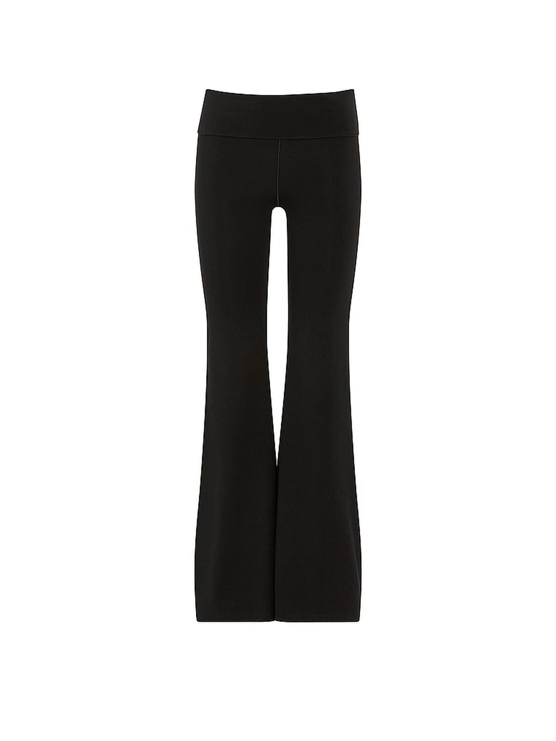 vs Pink All-Day Cotton&trade; Foldover Super Flare Leggings Pure Black 3 of 3 