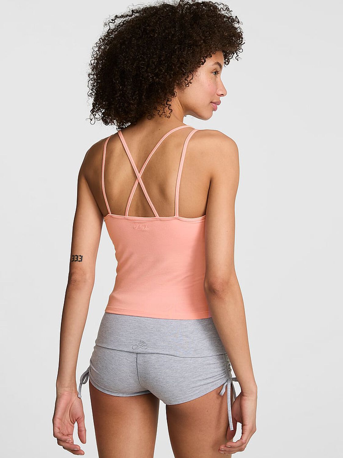 vs Pink All-Day Cotton&trade; Strappy Tank Top 2 of 2 
