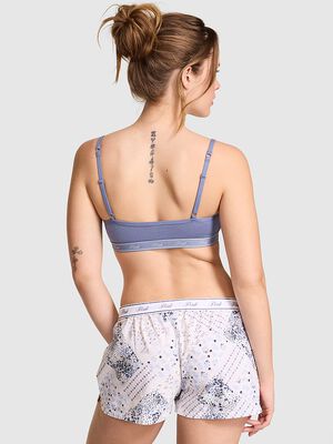 Boxy Cotton Pajama Shorts