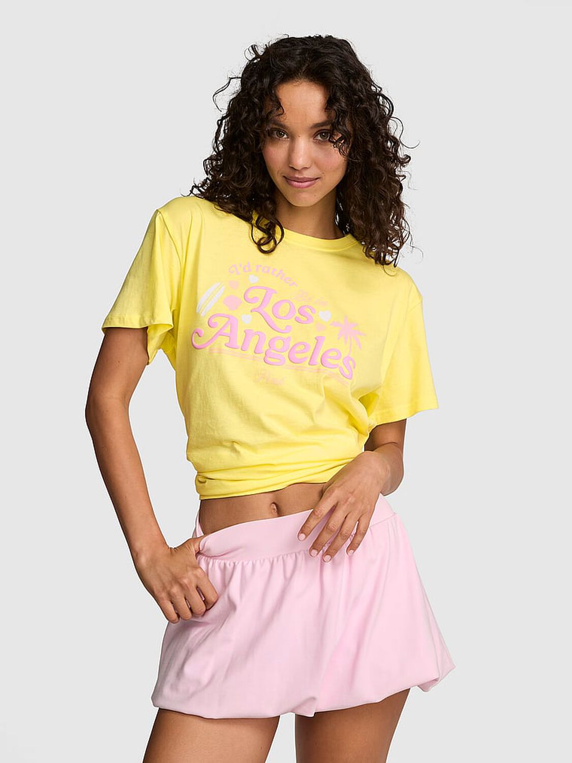 pink Pink Campus Cotton&trade; Tee Pineapple Ice 1 of 4 