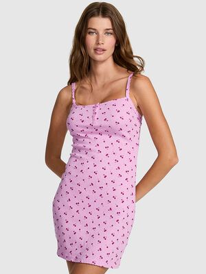 Pointelle Slip Dress