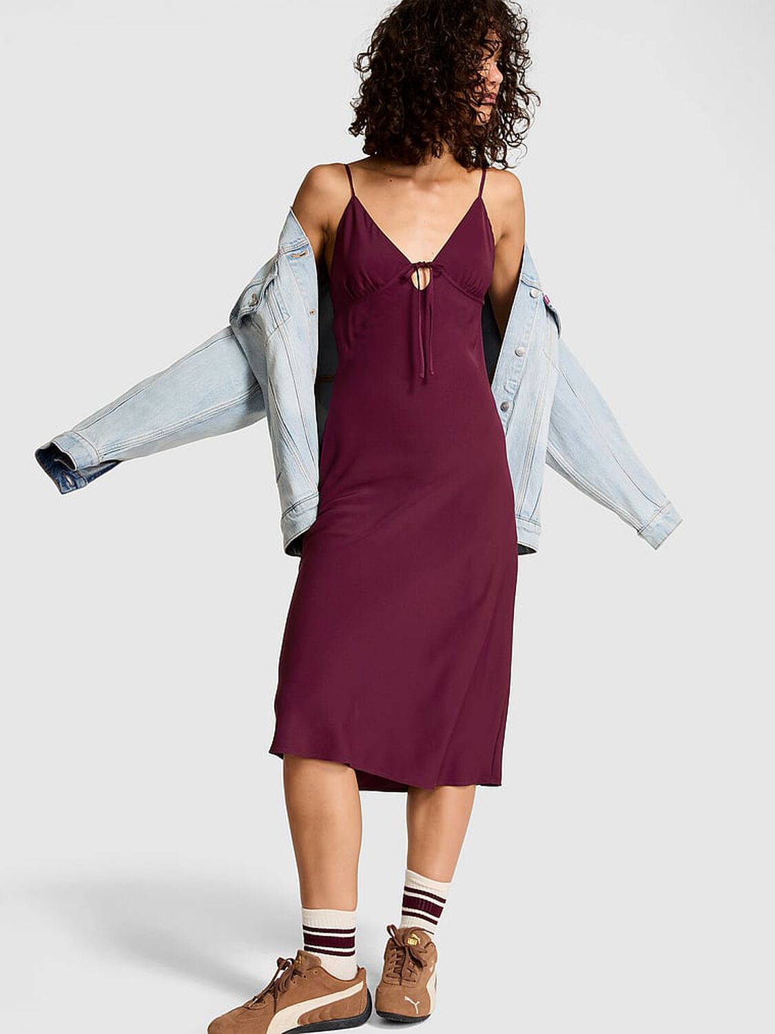 vs Pink Fall in Love Midi Dress Wild Rose 1 of 3 