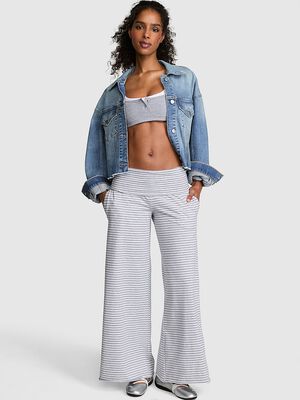 All-Day Cotton&trade; Foldover Wide-Leg Pants