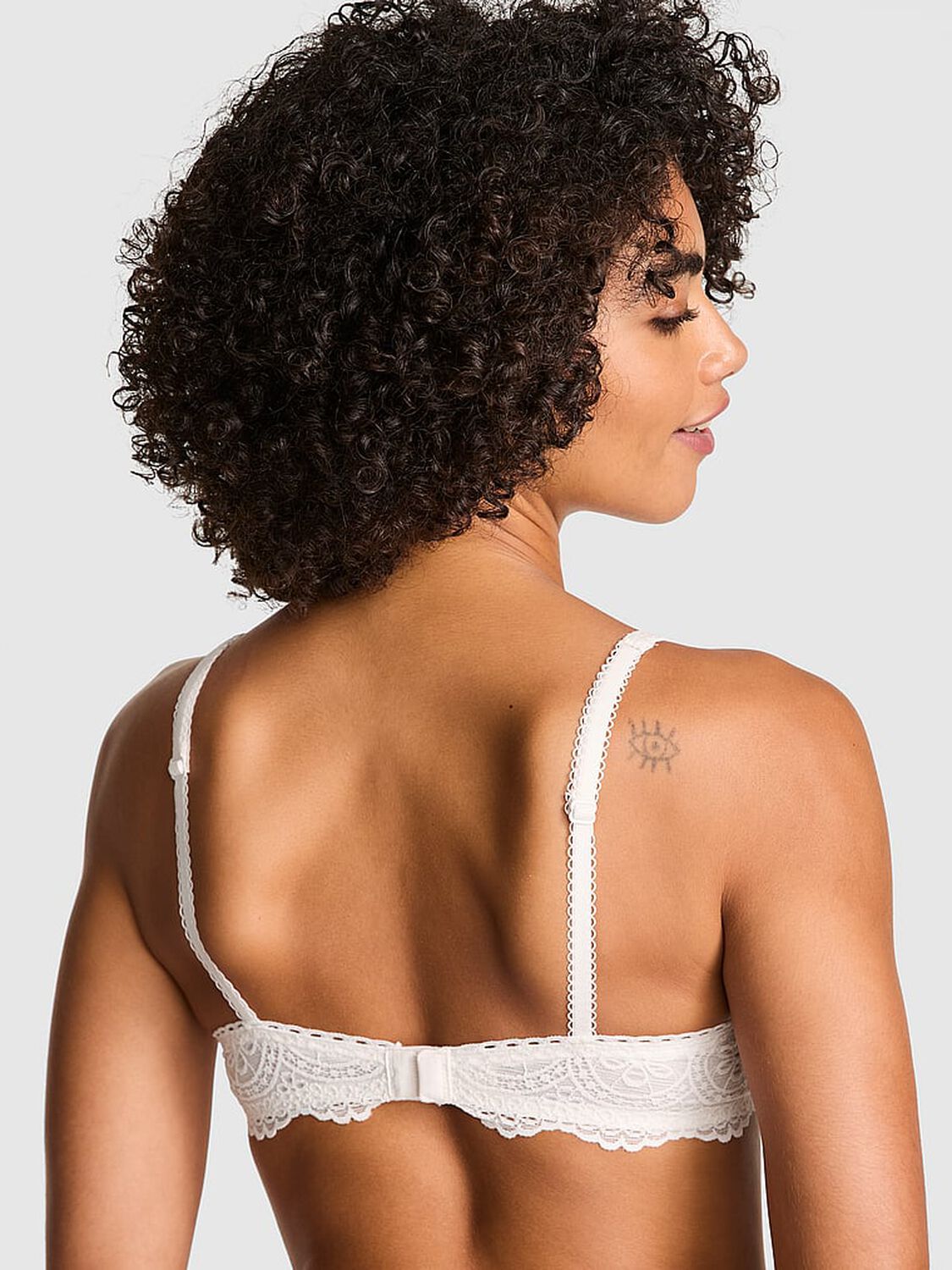 vs Pink Wink Lightly Lined Balconette Bra Coconut White 2 of 3 