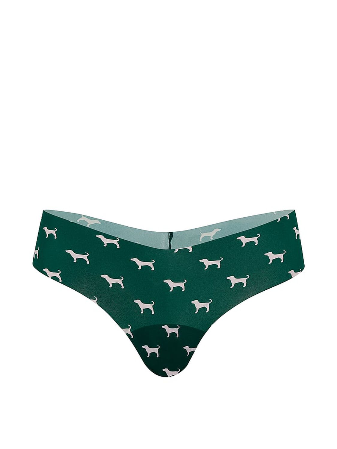 vs Pink No-Show Thong Panty Dk Garden Dog 3 of 3 
