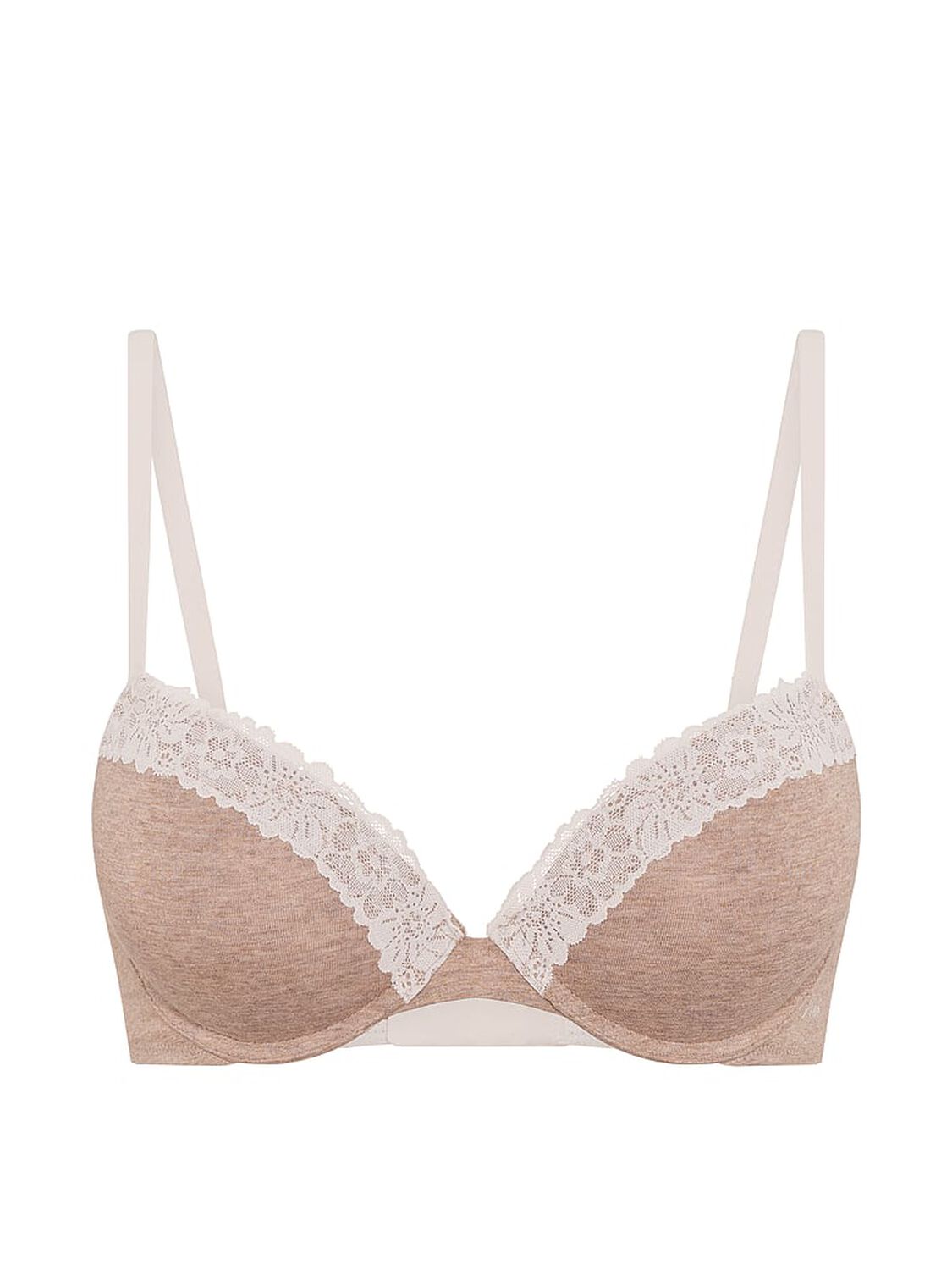 vs Pink Wear Everywhere&trade; Super Push-Up Bra Heather Praline 3 of 3 