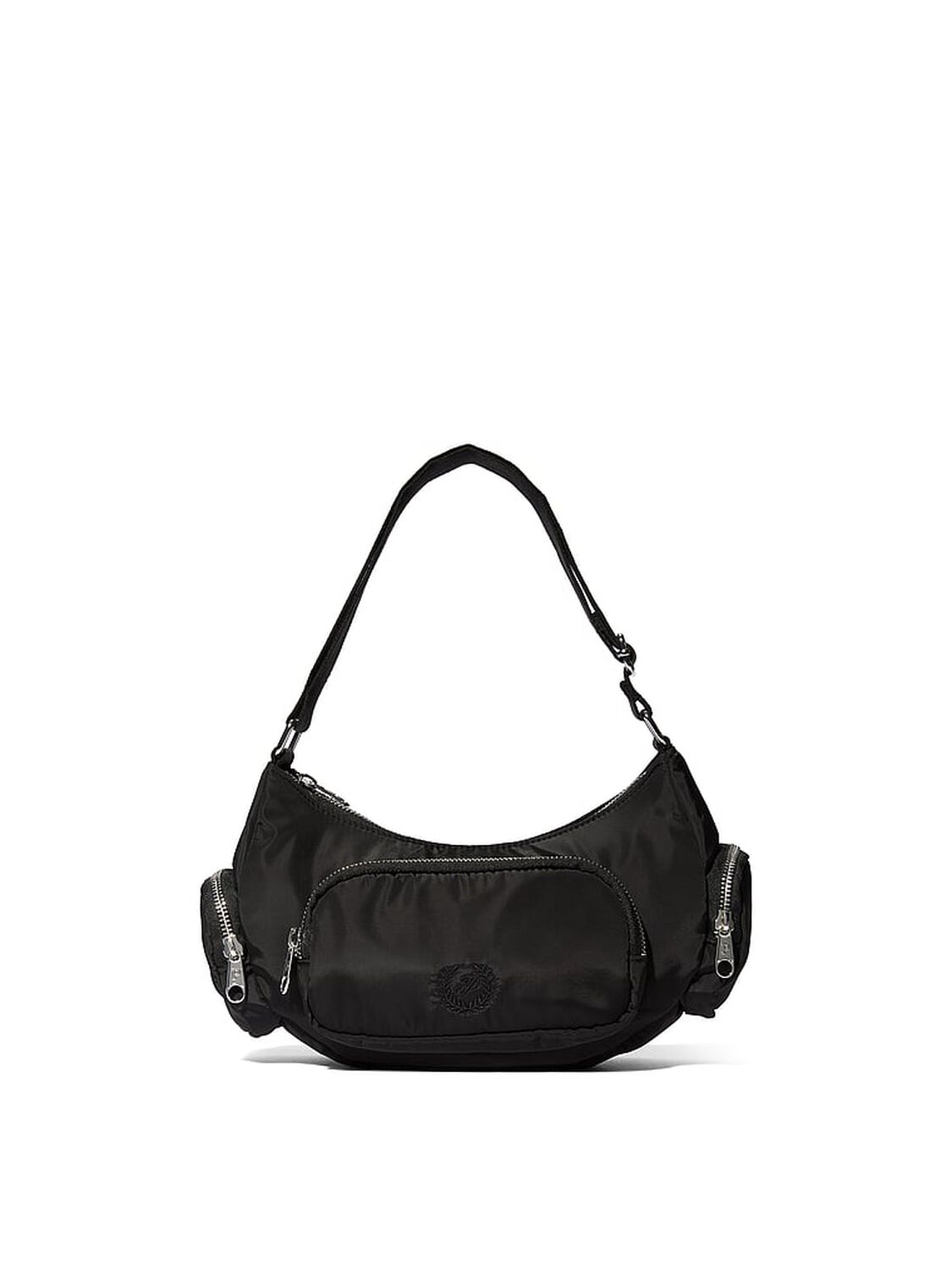 vs Pink PINK Pocket Shoulder Bag Black Nylon 1 of 4 