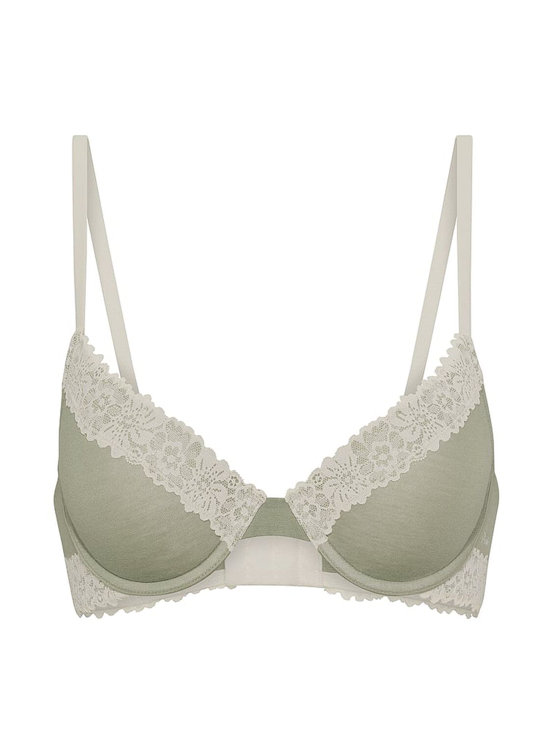 vs Pink Wear Everywhere Wear Everywhere&trade; Push-Up Bra Slate Green 3 of 3 