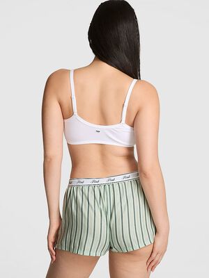 Flannel Boxy Pajama Shorts