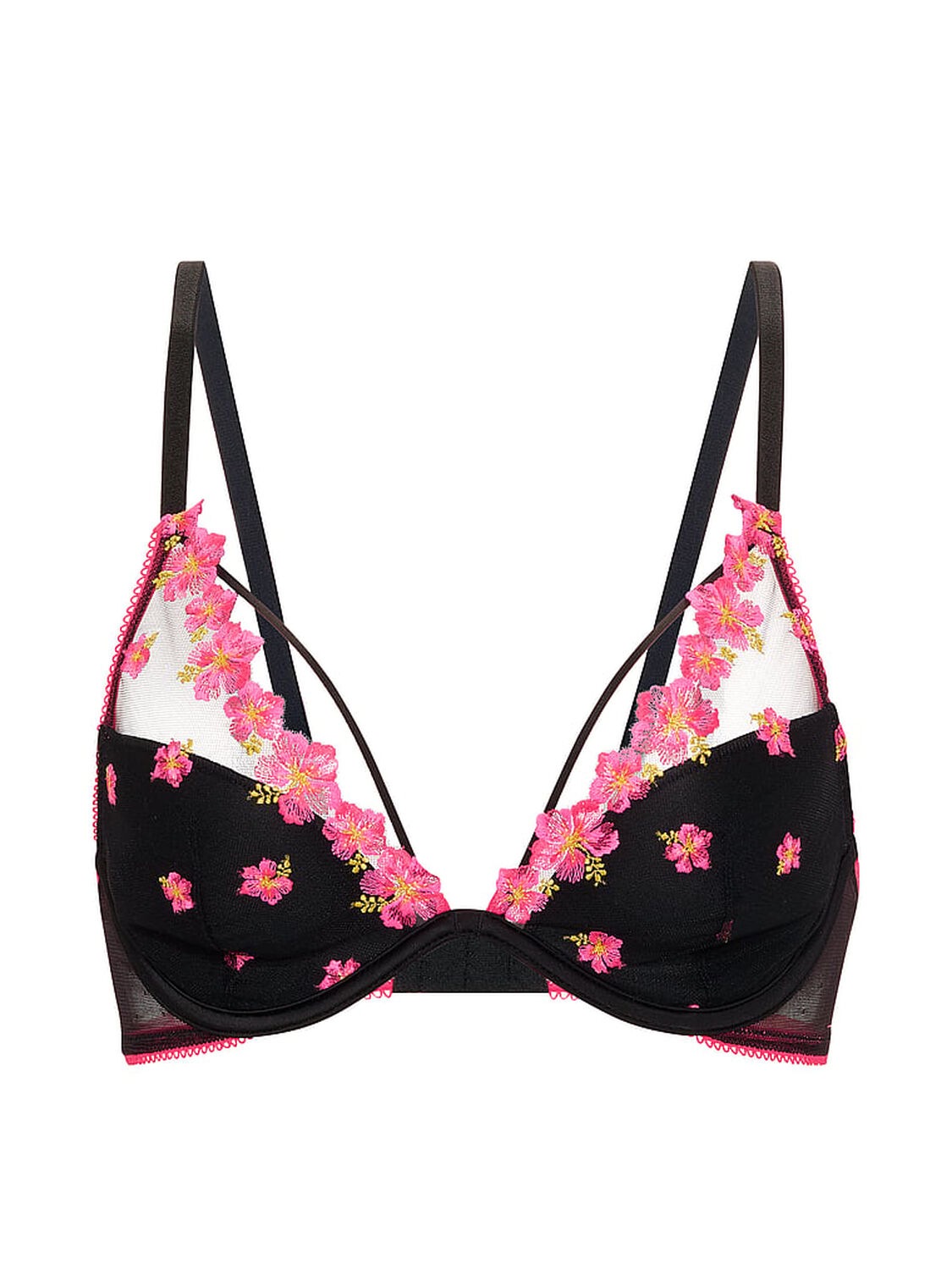 vs Pink Wink PINK Wink&trade; Lightly Lined Plunge Bra Black 3 of 3 