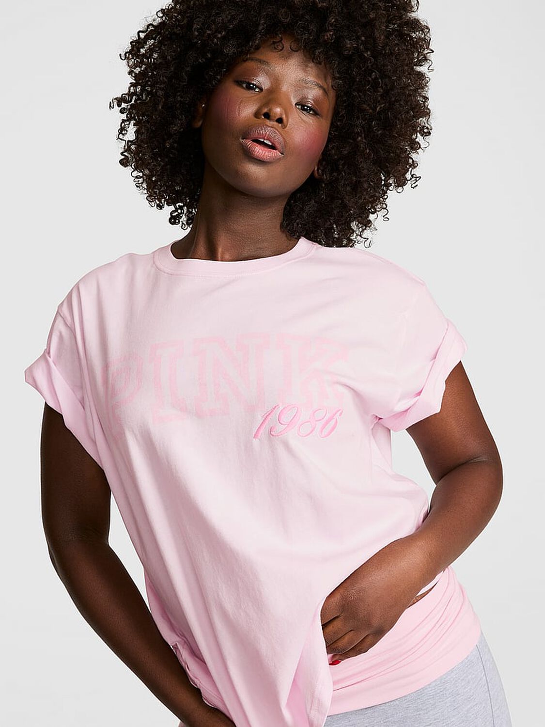 vs Pink Campus Cotton&trade; Tee Pink Tulip 1 of 3 