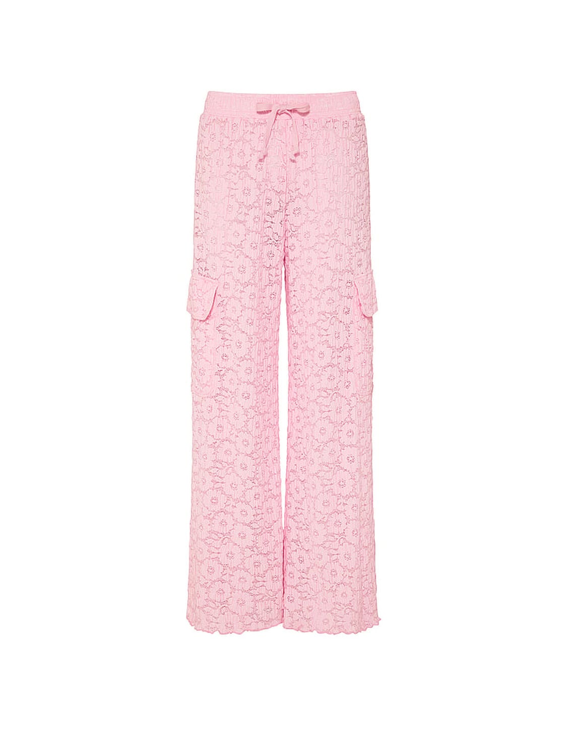 pink Swim Floral Crochet Cover-Up Pants Boardwalk Pink 3 of 3 