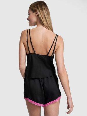 Wink Lace-Trim Tank & Shorts Set