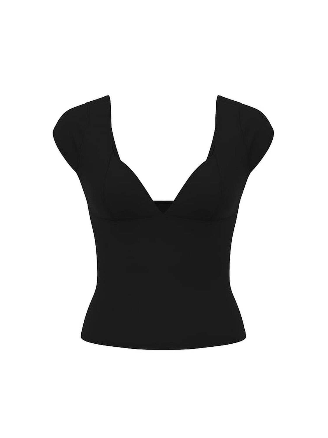 vs Pink Base Stretch Bustier Top Pure Black 3 of 3 