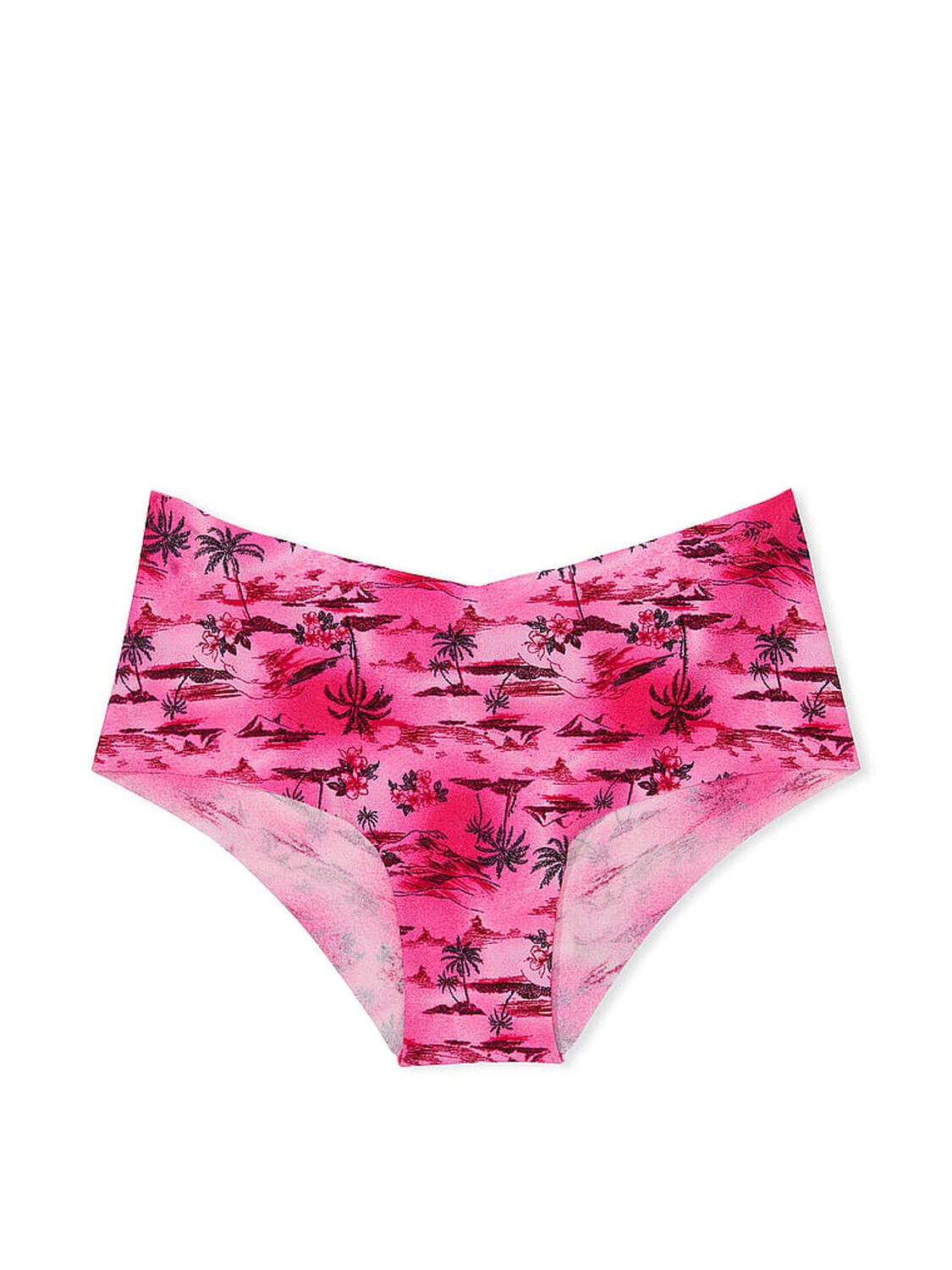 vs Pink No-Show Cheeky Panty Enchanted Pink Palm Tree Print 3 of 3 