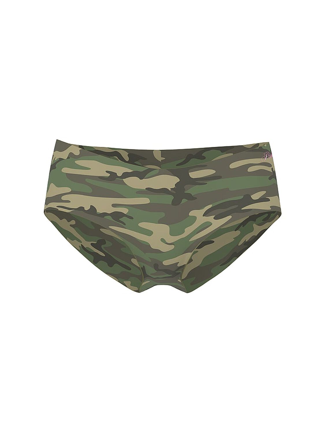 vs Pink No-Show Hiphugger Panty Spanish Moss Camo Print W/ Graphic 3 of 3 