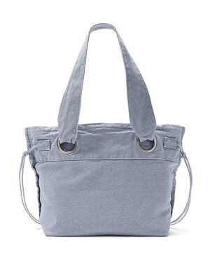 Canvas Flat-Bottom Tote Bag