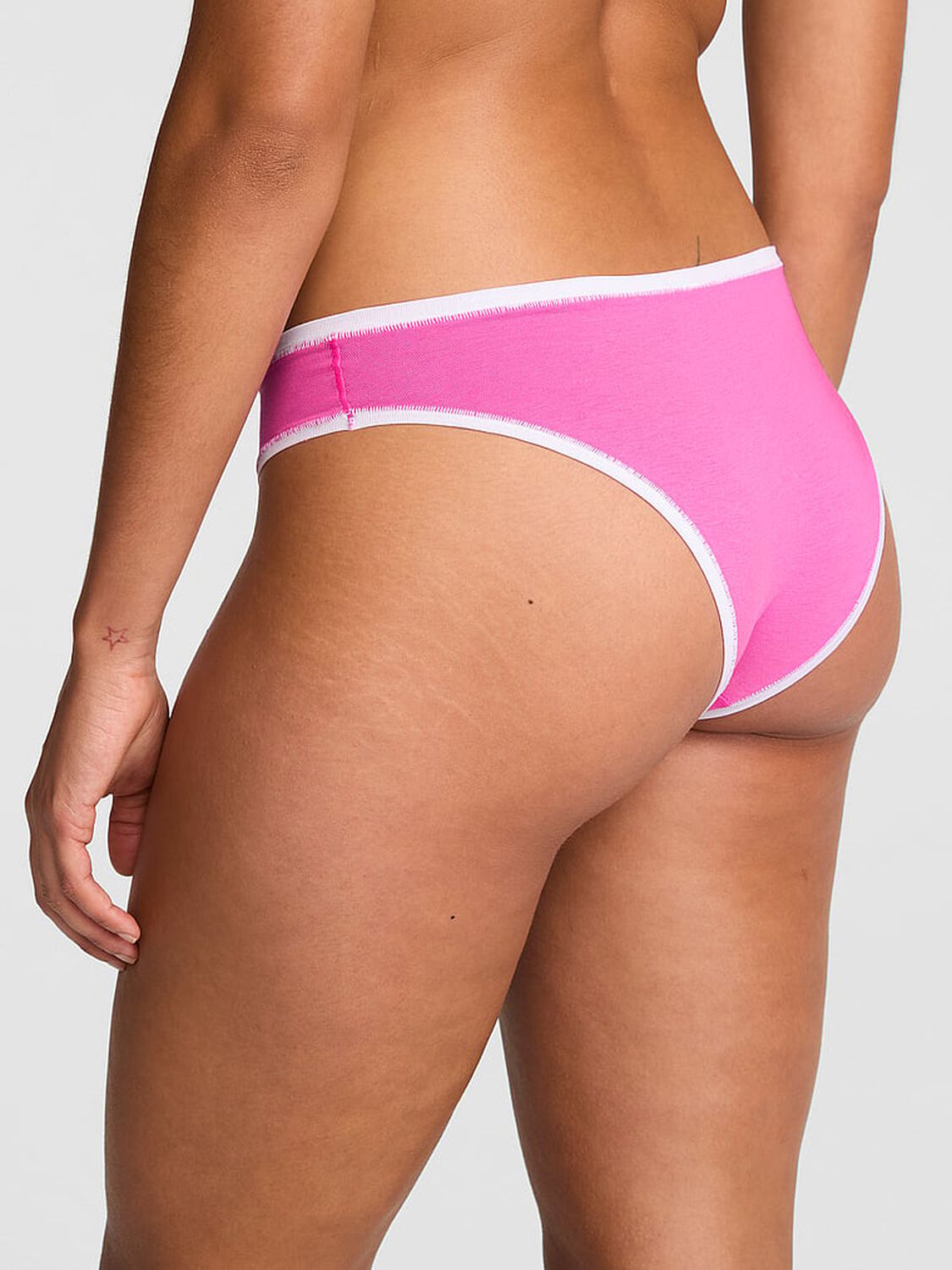 vs Pink Cotton Cheeky Panty 2 of 3 