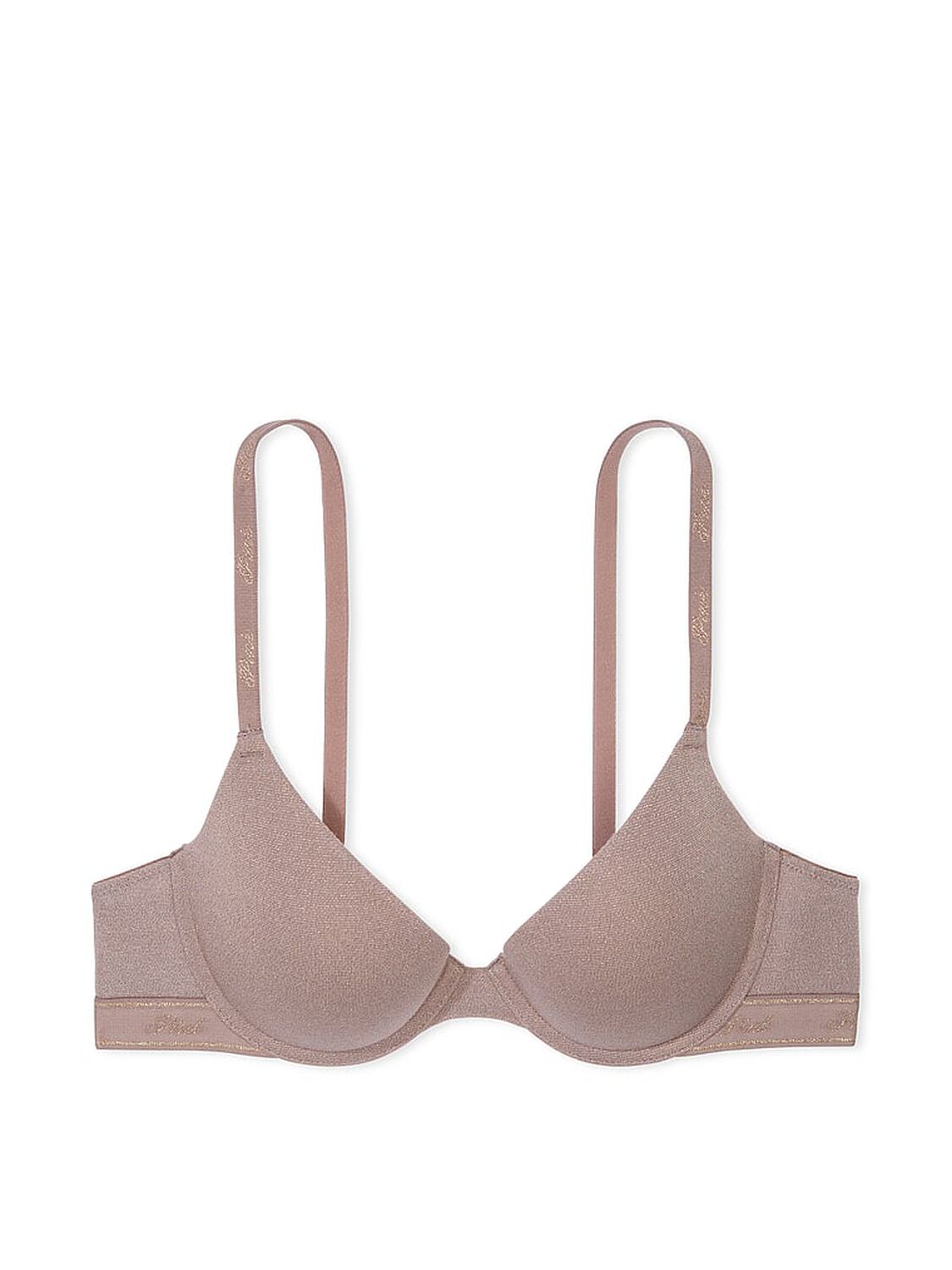 vs Pink Wear Everywhere Wear Everywhere Push-Up Bra Iced Coffee 3 of 4 