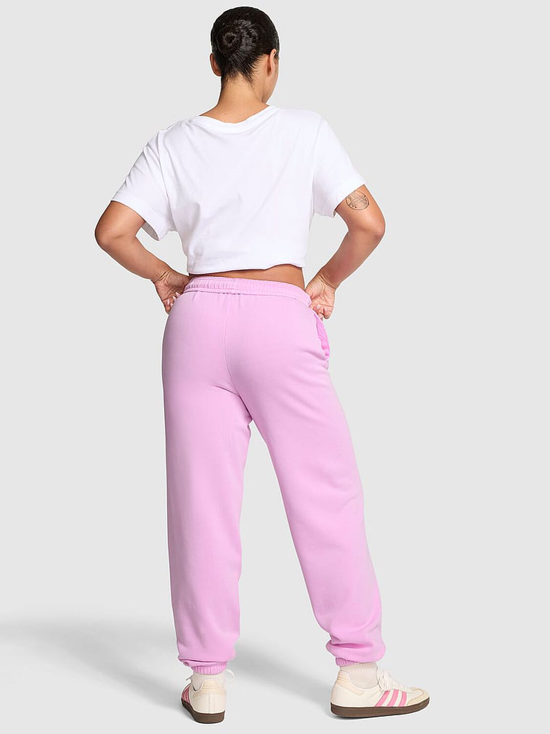 vs Pink Ivy Fleece Campus Sweatpants Hushed Lilac 2 of 3 