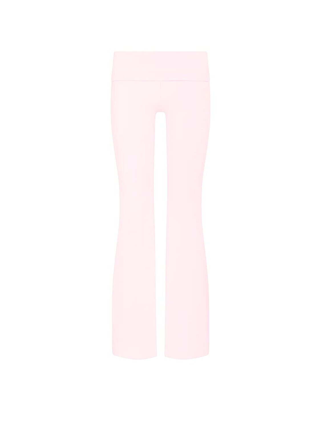 pink Pink Soft Modal Foldover Super Flare Leggings Pink Tulip 3 of 4 
