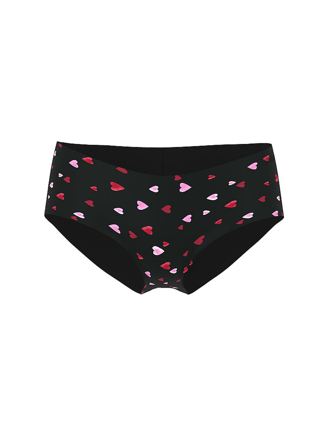 vs Pink No-Show Hiphugger Panty Black Heart 3 of 4 