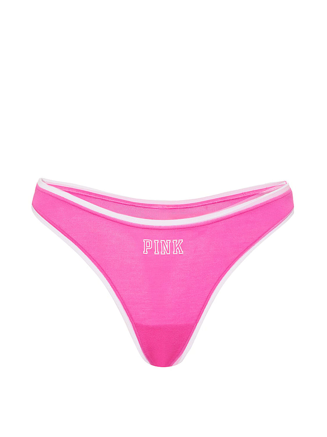 vs Pink Cotton High-Leg Thong Panty Sizzling Strawberry With Pink Graphic 3 of 3 