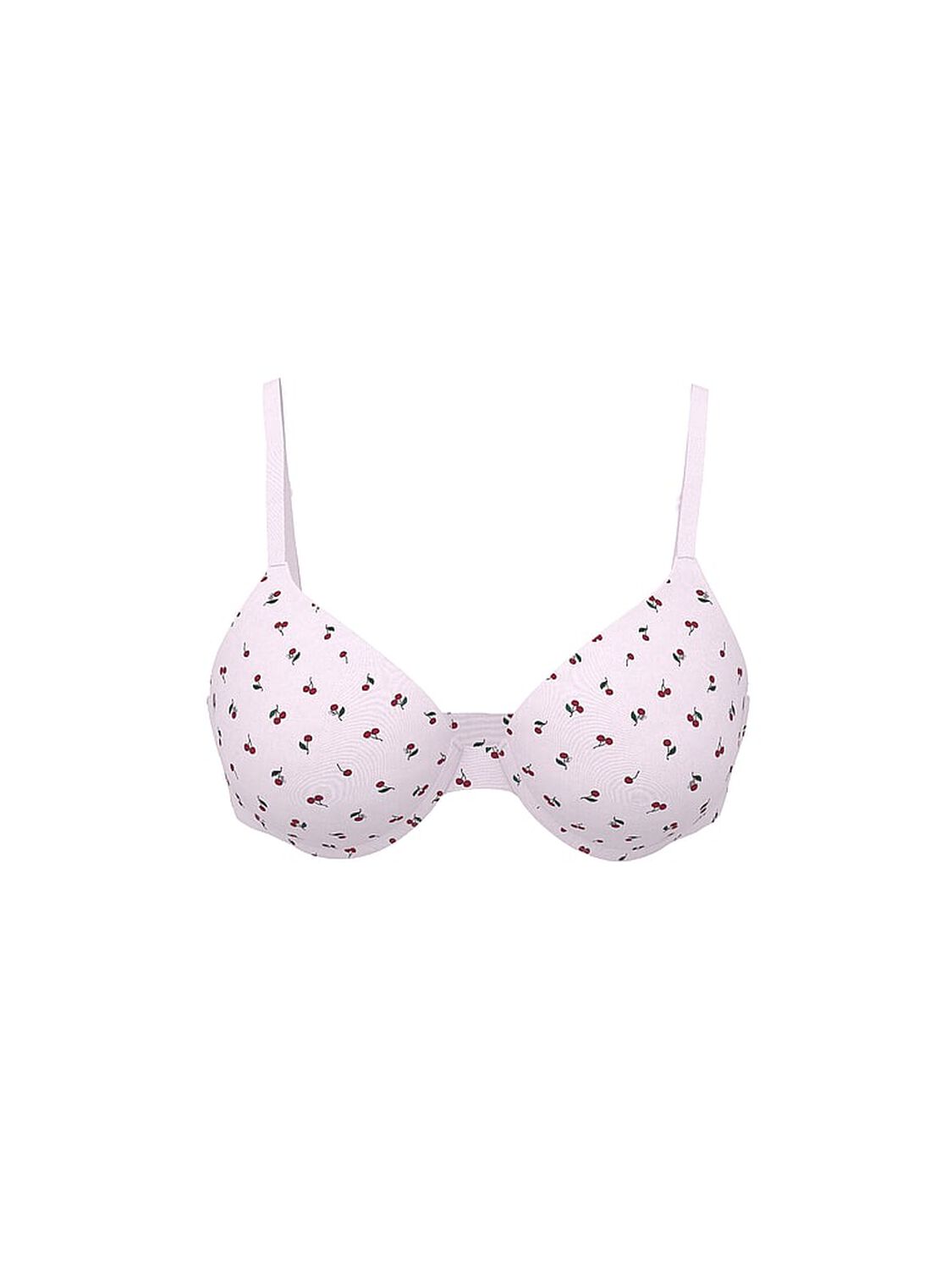 vs Pink Wear Everywhere Wear Everywhere Push-Up Bra Pink Tulip Cherry Print 3 of 4 