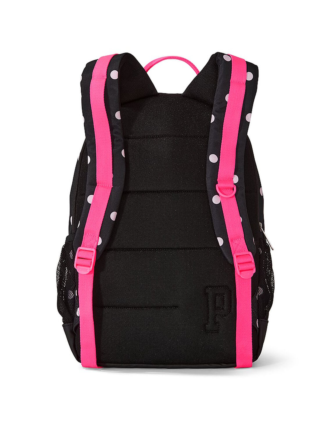 vs Pink Classic Canvas Backpack Black Pink Polka Dot 2 of 3 