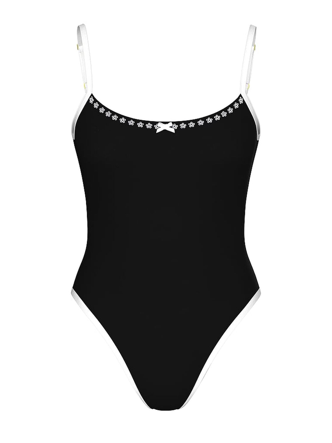 vs Pink By Frankies Bikinis August One Piece Swimsuit Black 1 of 2 